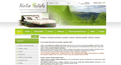 Desktop Screenshot of natur-postele.cz