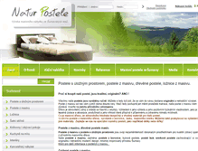 Tablet Screenshot of natur-postele.cz